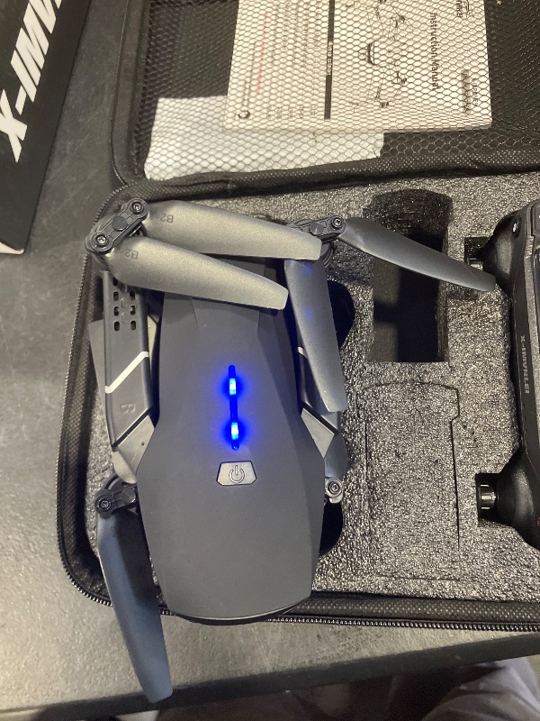 Photo 1 of X9 4K GPS Drone with Camera for Adults Beginners, Foldable FPV RC Quadcopter, Optical Flow Positioning, Auto Return, Follow Me, Trajectory Flight, 3D Flip, Modular Batteries