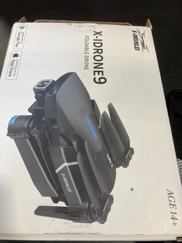 Photo 1 of X9 4K GPS Drone with Camera for Adults Beginners, Foldable FPV RC Quadcopter, Optical Flow Positioning, Auto Return, Follow Me, Trajectory Flight, 3D Flip, Modular Batteries