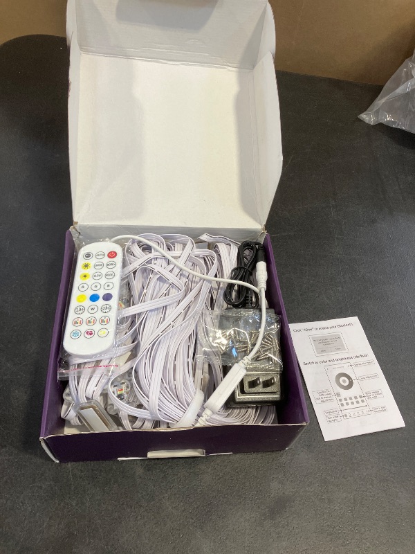 Photo 1 of MUCCCUTE Permanent Outdoor Lights for Easter100ft RGB + IC Eaves Lights with App & Remote Control, Outdoor String LED IP67 Waterproof for Holidays New Year July 4th Roof Eaves House Garden Decor