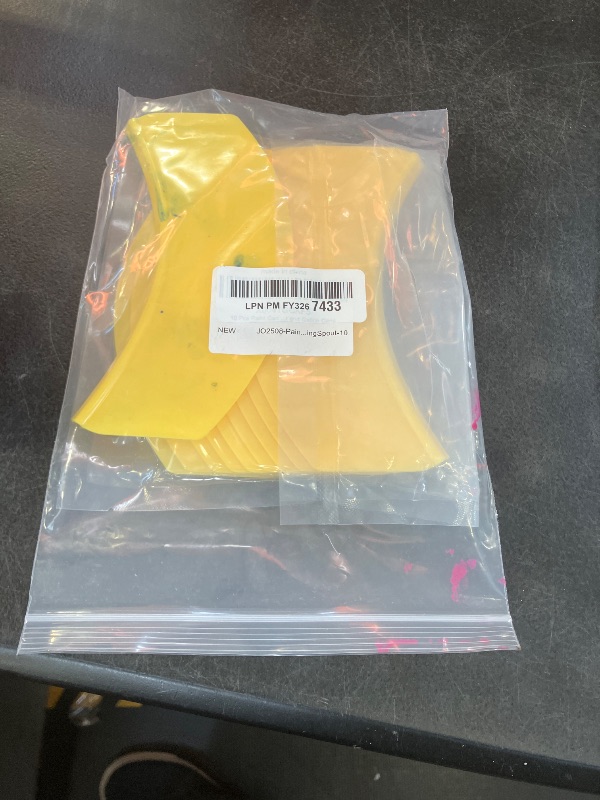 Photo 1 of 10 Pcs 61 Paint Pouring Spout for 1 Gallon Cans, Multifunctional All in One Pouring Accessory, Painting Can Pour Spout, Yellow Paint Bucket Attachment