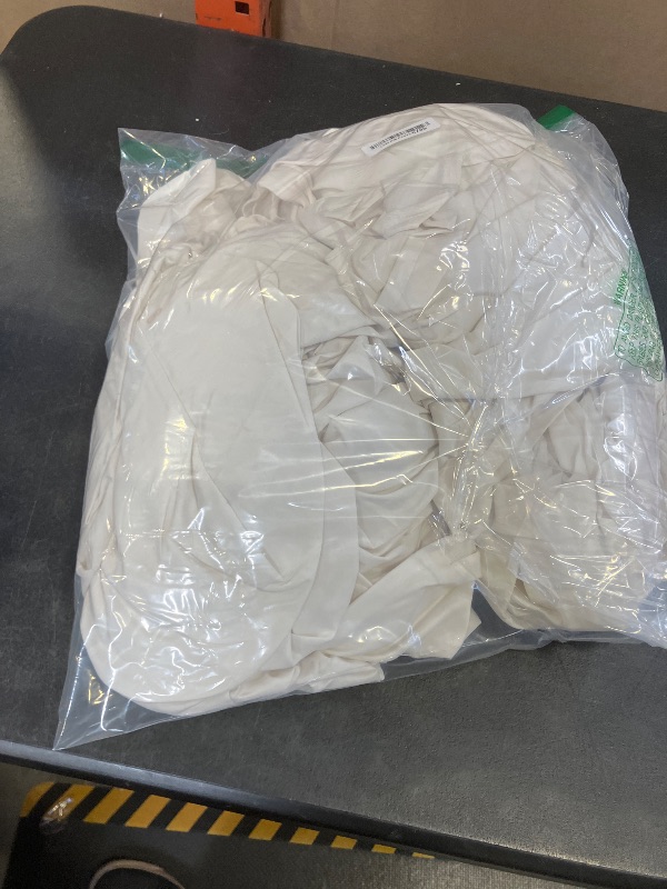 Photo 1 of Amazon Basics Breathable, Ultra-Soft, Wrinkle-Free, Machine Washable Microfiber 4 Piece Bed Sheet Set with 14-Inch Deep Pockets, King, Cream, Solid