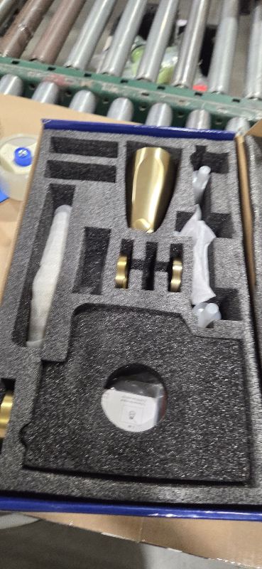 Photo 1 of 2 Handles Tub Shower Faucet Set Shower System with Tub Spout Bathtub Faucet Set Shower Tub Combo Set Complete Tub and Shower Trim Kit Brushed Gold