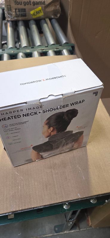 Photo 1 of Sharper Image Heated Neck & Shoulder Wrap - Microwavable Warm & Cooling Plush Pad, Scented Aromatherapy (100% Natural Lavender & Herb Spa Blend), Pain Tension Headache Relief Therapy, Gift for Women