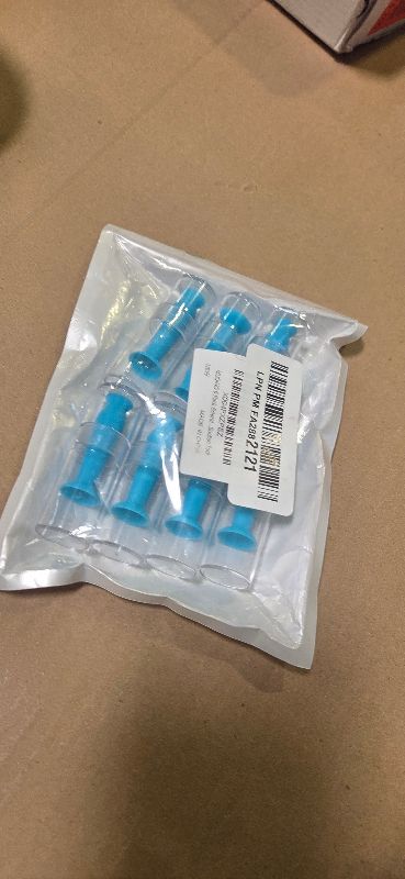 Photo 1 of MUQING 8 Pack Scleral Lens Inserter with Suction Cups on the Bottom, Blue Ventless Applicator for Hard/RGP Lenses, Scleral Lenses, Hard Scleral Contact Lens Handler