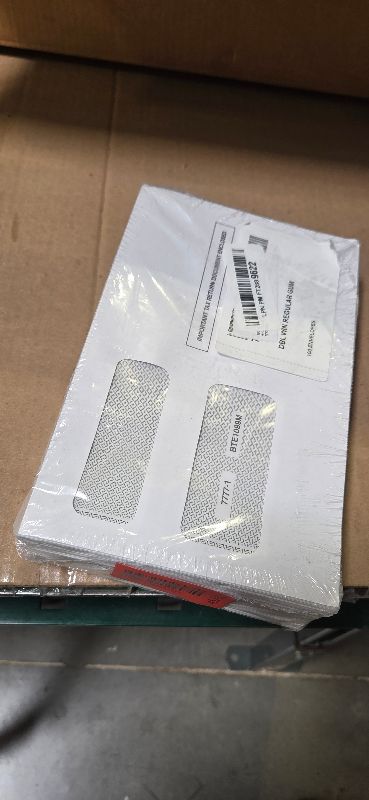 Photo 1 of 100 1099 Envelopes Designed For 1099 Misc, INT, 1099-R, And 1095-C, Laser Forms from Quickbooks or Similar Tax Software -Double-Window Security Envelope, Gummed Flap, 5 5/8 Inch x 9 Inch Pack of 100