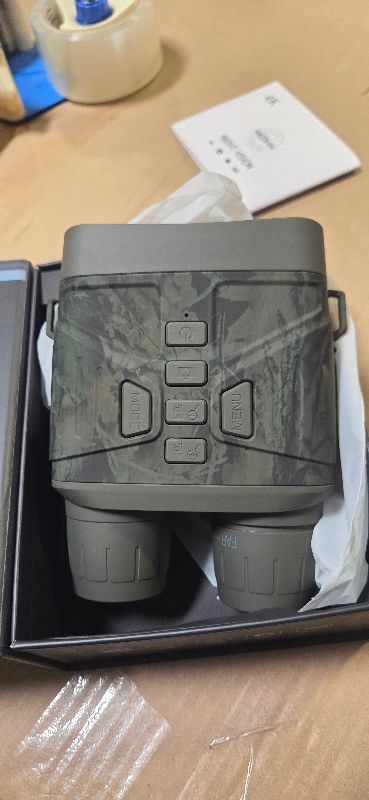 Photo 1 of HEXEUM Night Vision Goggles - 4K Night Vision Binoculars for Adults, 3'' HD Screen Binoculars can Save Photo and Video with 32GB TF Card, Camouflage, NV4000C
