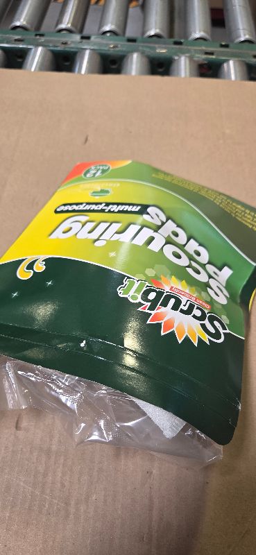 Photo 1 of 12 Pack Scrub Sponges Kitchen by SCRUBIT, Multi-Purpose Scouring Pads, Non-Scratch Cleaning Sponges for Dishes, Pots & Non-Stick Cookware - Long Lasting Dish Scrubbers for Kitchen, Bathroom & More