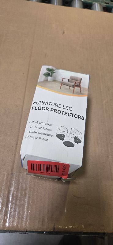 Photo 1 of 24 Pcs Chair Leg Floor Protectors for Hardwood Floors Silicone Covers Felt Pads Furniture Leg Caps Anti-Scratch Reduce Noise Fit (1-5/16" to 2")