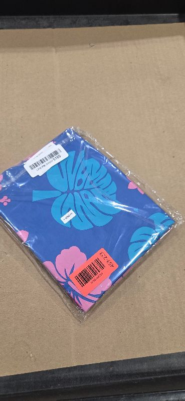 Photo 1 of 40 Inch Number 9 Balloon Set, 26Pcs Large Pastel Blue and Pink Leaf and Flower Foil Metallic Balloons, 9th Birthday Decorations for Kids' Parties Hawaii Party Supplies