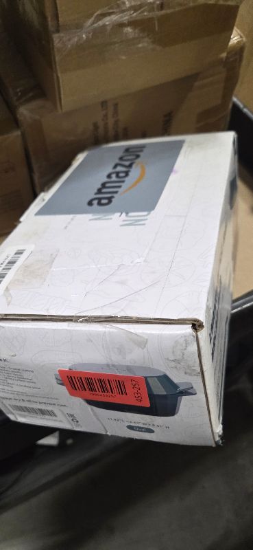 Photo 1 of **EXTERIOR CHIPPED** Enameled Cast Iron Dutch Oven for Bread Baking – 3QT Oval Round Heavy Duty Bread Pan with Lid, Non-Stick Ceramic Coating,Loaf Cast Iron Bread Oven for Sourdough, Baking, Roasting, Braising, Stovetop & Oven Safe