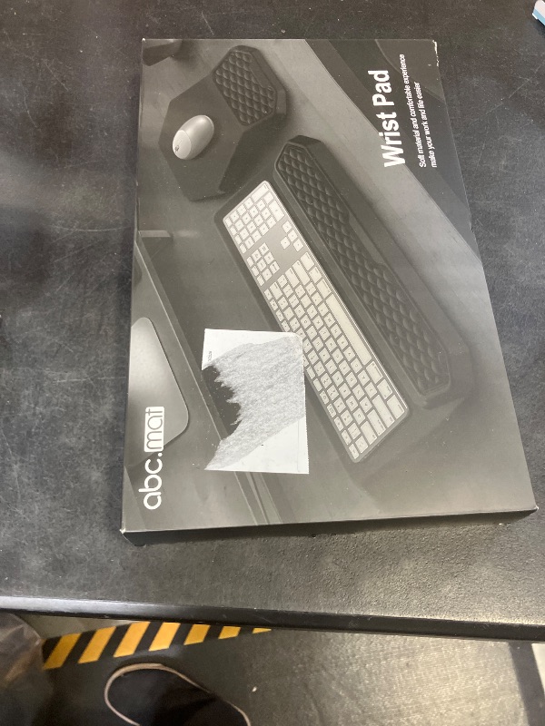 Photo 1 of 3-in-1 Ergonomic Keyboard Stand with Wrist Rest & Mouse Pad Set, Comfy Keyboard Riser Holder Soft Mousepad with Massage Design, Memory Foam and Non-Slip PU Base for Pain Relief, Black