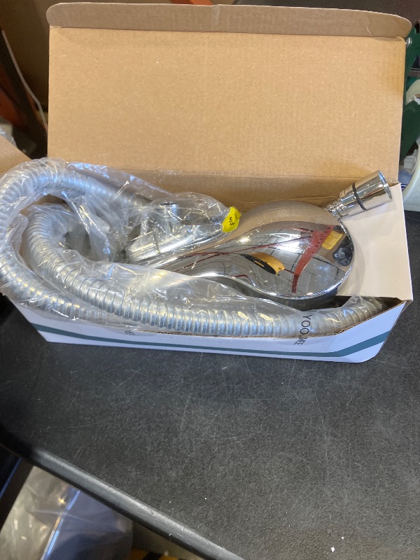 Photo 1 of High Pressure Handheld Shower Head with Powerful Shower Spray against Low Pressure Water Supply Pipeline, Multi-functions, w/ 79'' Hose, Bracket, Chrome Finish