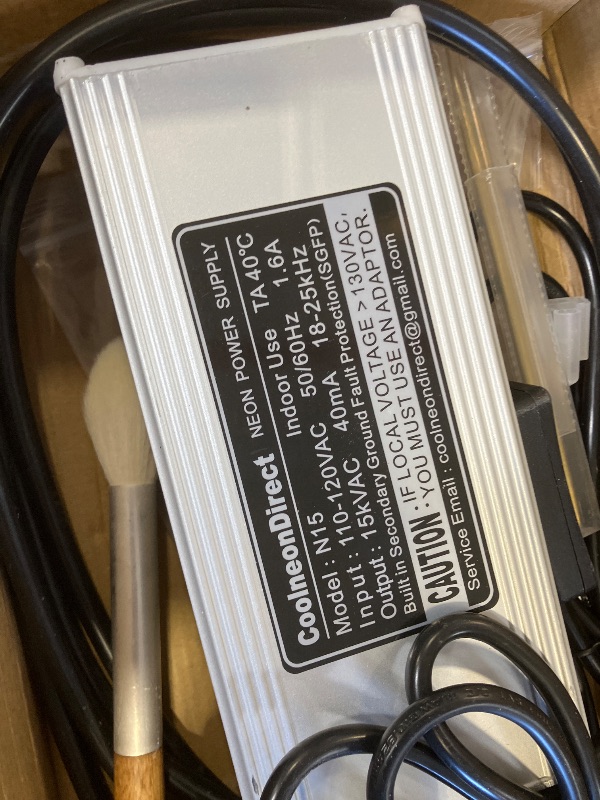 Photo 1 of 15kV Lichtenberg Wood Burning Machine Fractal Wood Burning Machine Kit Neon Light Transformer Burner Device High Voltage Neon Power Supply, Not Led Sign Transformer