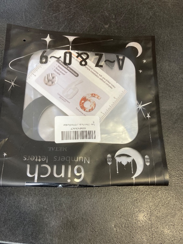 Photo 1 of 6 Inch House Numbers and Metal Letters for Outdoor Signs, House Numbers for Outside, Aluminum Address Letters and Numbers for Door, Mailbox, Garden, Perfect for Home or Office (Number 3)