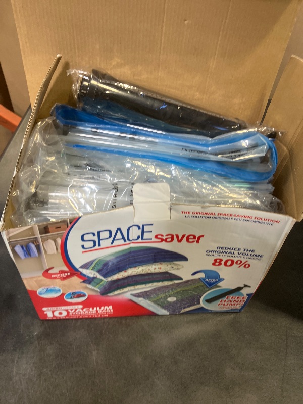 Photo 1 of 10 Pack Jumbo Vacuum Storage Bags for Comforters, Blankets & Clothes – Jumbo Vacuum Sealed Compression Bags with Hand Pump – Space Saver Storage Bags for Bedding, Moving, Travel & Organization