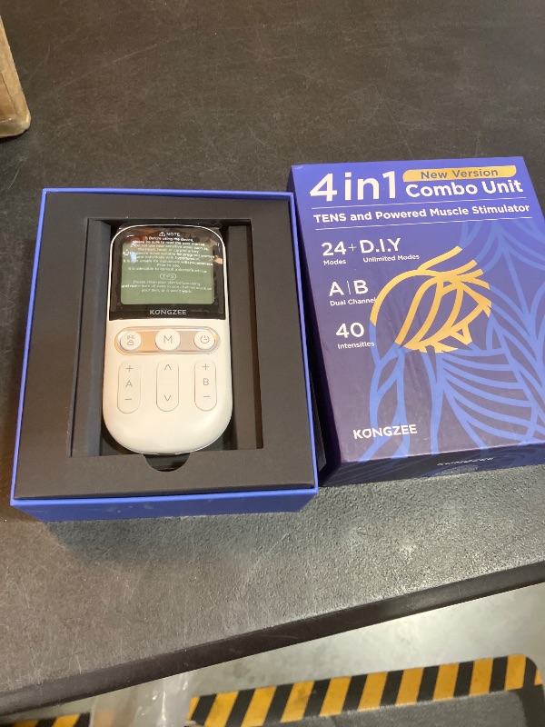 View 2 of 4 in 1 - D.I.Y & Tens Unit & EMS & Massage Muscle Stimulator, Dual Channel TENS Units Therapy Machine for Pain Relief, FDA Cleared Rechargeable Electronic Pulse Massager, with 12pcs Electrode Pads.
