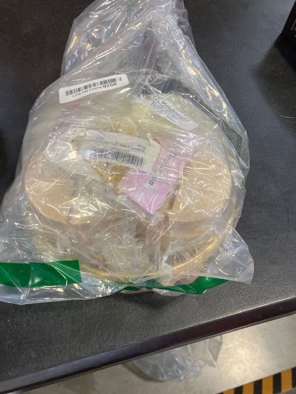 Photo 1 of 14 Pack Floral Hoop with Stand and LED Fairy Lights 8 Inch Metal Rings for DIY Centerpiece Table Decorations Crafts Macrame Rings Hoop Wreath Dream Catcher Rings Wedding Christmas Wreaths, Gold