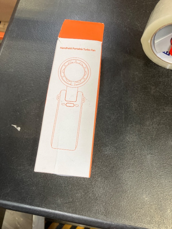 Photo 1 of PlayHot Portable Handheld Turbo Fan, 5 Gear Wind, Battery Operated, Up to 12 Working Hours, 3 IN 1 Hand Fans with Air Turbo Tech Cooling Fan for Outdoor Activities, Travel, Beach (White)