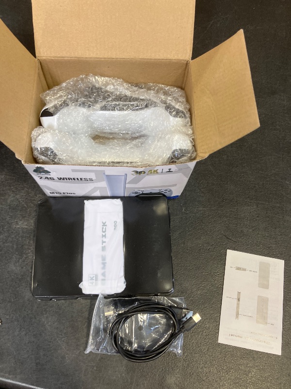 Photo 1 of 2026 New Retro Gaming Console, Retro Gaming Stick Pro with 20,000+ Classic Game and 23 Game Emulators, Plug & Play 4K HDMI Output Game Console Stick with Dual 2.4G Controllers (64GB) for Game Gifts