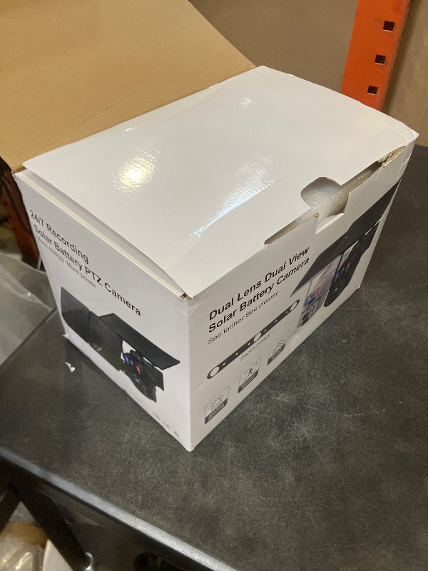 Photo 1 of INQMEGA 4G LTE Solar Security Camera, 50X Optical Zoom, 6MP Dual-Screen Wireless Camera with Color Night Vision, PIR Motion Sensor, 2 Way Talk, Include 4G Card