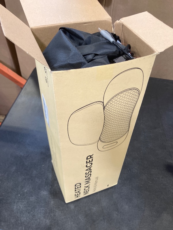 Photo 1 of 3-in-1 Neck Massager for Pain Relief Deep Tissue with Heat, Portable Memory Foam Cervical Massager Pillow with Traction for Neck Hump Comfort & Shoulder Relaxation at Home/Office/Travel (Corded)