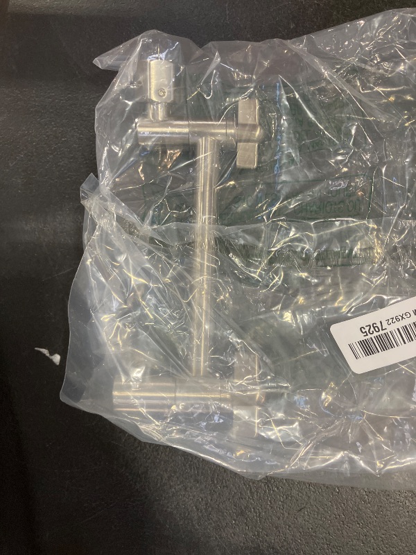 Photo 1 of OFFO Shower Head Extension Arm, 6 in Shower Extension Arm with Locking Nut, Adjustable Shower Arm Extender, G1/2 Connector for Fixed Shower Head & Handheld Showerhead, Brushed Nickel