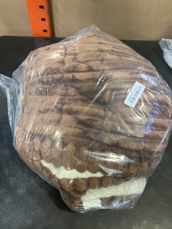 Photo 1 of Smiry Couch Cover for Dogs Washable, Non Slip Fuzzy Pet Couch Covers for 3 Cushion Sofa Pet Friendly, Thick Soft Sofa Slipcovers Cushion Protector (Brown, 27.6" x 59")