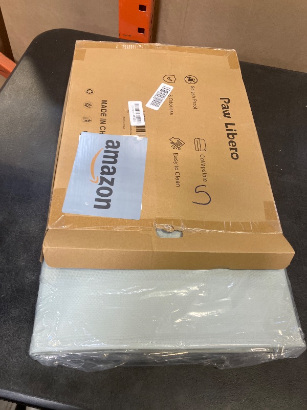 Photo 1 of 28"L × 20"W × 17"H Foldable Cat Litter Box Enclosure, All-in-One Litter Box Splash Guard for Large Litter Pan, High Sided Litter Box Shield with Removable Mat, Easy to Clean, No Mess, Odorless