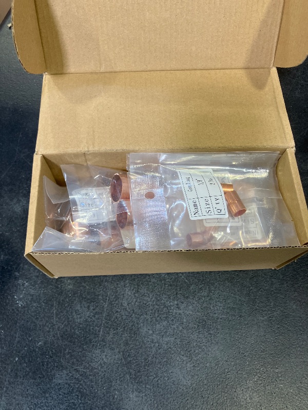Photo 1 of 3/8 & 7/8 HVAC Copper Fittings Kit, Lines Set Fitting Kit for AC with Copper pipe Coupling & Elbow, Air Conditioning Refrigeration Liquid & Suction Lines Tubing Pipes for Central/Split A/C systems