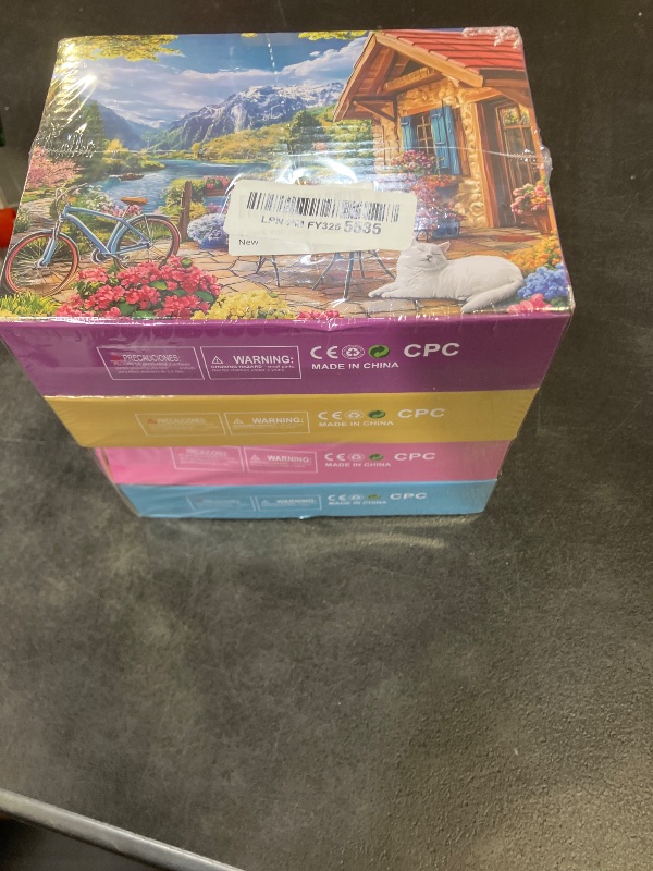 Photo 1 of 100 Piece Puzzles - Four Seasons Scenery Large Piece Puzzles for Senior Adults Kids Puzzle Ages 5-8 Jigsaw Puzzle for Kids Ages 4-6 6-8 8-10 Year Old Educational Toys for Girls Boys 4-Pack