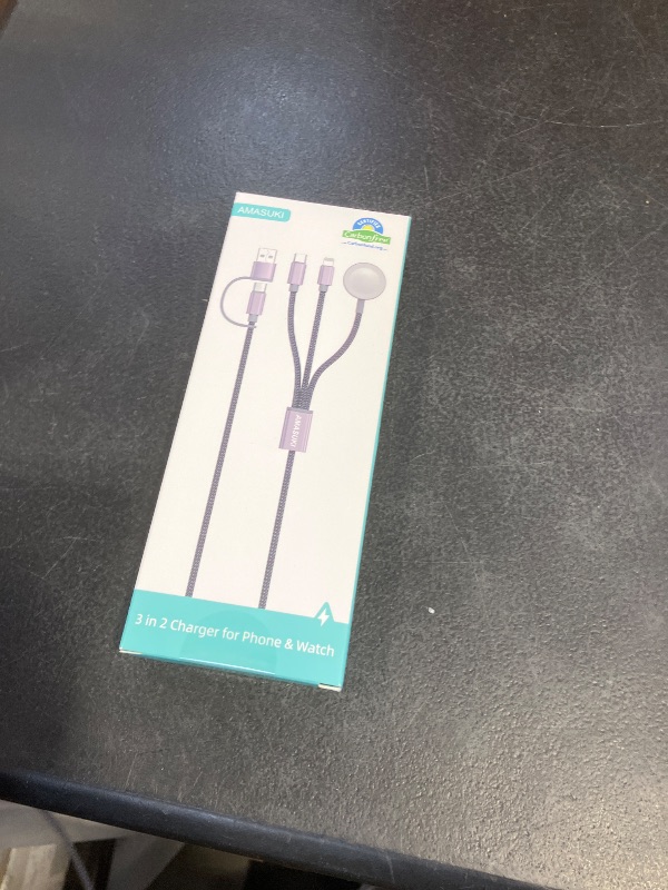 Photo 1 of 2026 Travel Essentials,3 in 2 USB C Cable for Apple Watch Charger,iPhone Charger,Multi Charging Cable,Cruise Vacation Camping Essentials,Portable for iWatch Series 11-2/Ultra/SE & iPhone 17-12,Car,4FT