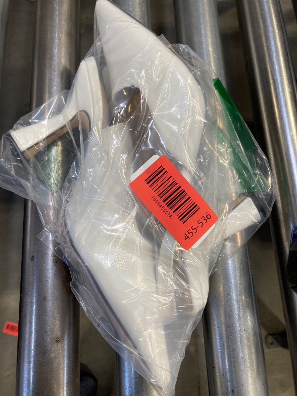 Photo 1 of Coutgo Womens Slingback Stiletto High Heels Closed Pointed Toe Pumps D’Orsay Sexy Office Dress Shoes, White, Size 7