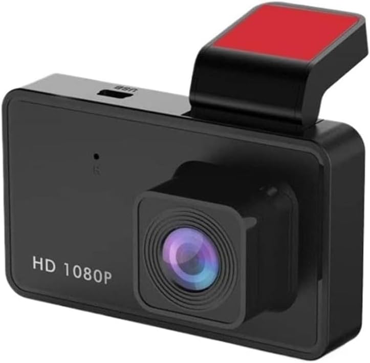 Photo 1 of 3-Inch 1080P HD Dash Cam for Cars, Wide-Angle Driving Recorder with Night Vision, Loop Recording (Black)
