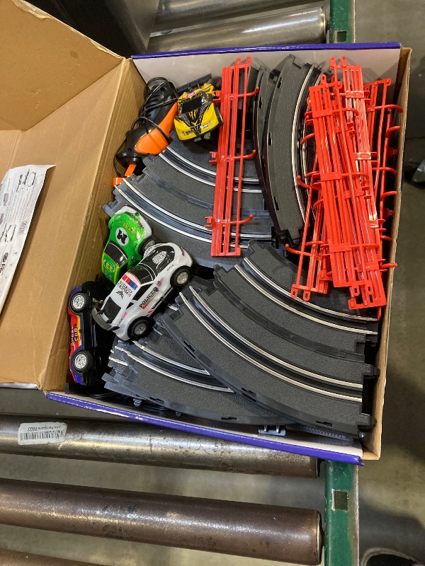 Photo 1 of 3 IN 1 Slot Car Race Track Sets with 4 High Speed Slot Cars, Electric Race Car Track Include Circular Overpass Flash Tracks, 1:43 Remote Control Track Car Game Toys Gifts for Adults Boys Ages 6 7 8-12