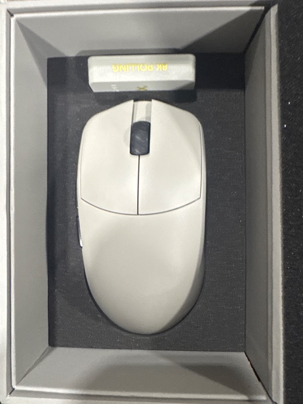 Photo 1 of Lamzu Maya X Wireless Gaming Mouse, Ultra Lightweight 47g, Optical Switch, Maximum 30000 DPI, Symmetrical, MCU Nordic 52840, Dust-Proof Encoder, PAW3950 Sensor(Larger Maya) (Grey)