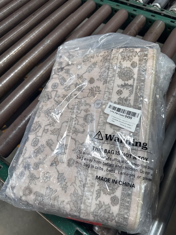 Photo 1 of 3-Piece Kitchen Rug Set of 3 with Runner – Non-Slip Washable Boho Kitchen Mats for Sink, Floor, Entryway & Hallway & Bathroom – Soft Small Throw Area Rugs, Home Decor (Beige,2x3+2x4+2x5)