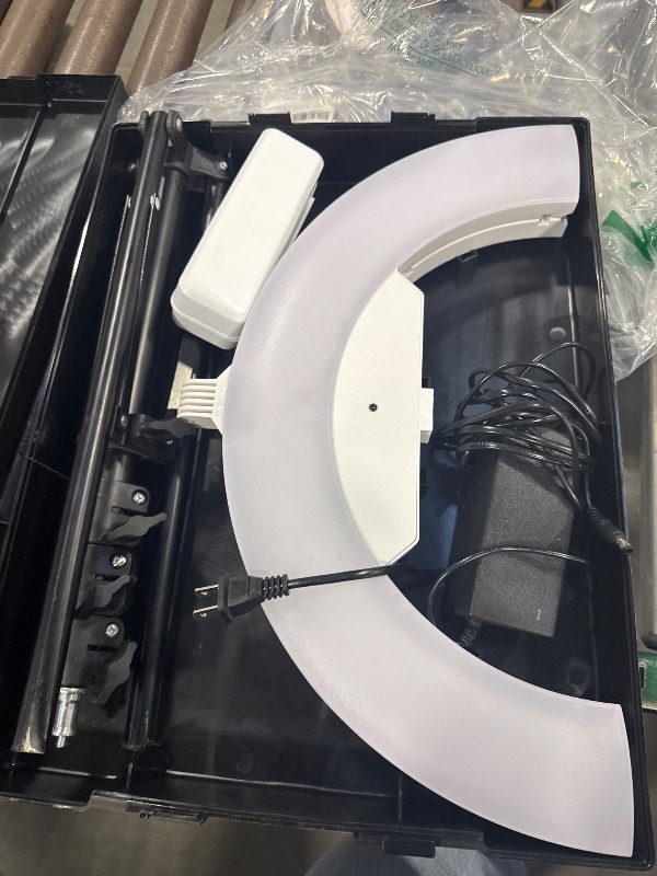 Photo 1 of JJ JIANJIN Ring Light Kit:18"/45cm Outer 55W6700k Dimmable LED Light, Tripod Stand, Remote Controller,Box for Camera,Smartphone,YouTube,TikTok,Self-Portrait Shooting,CRI95,White