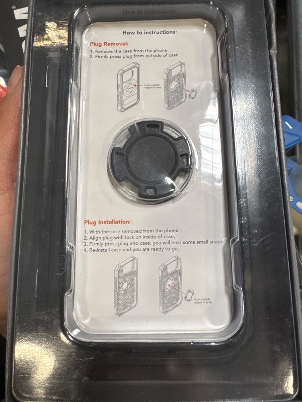 Photo 1 of Rokform Rugged Case Compatible with iPhone 16 Pro, Magnetic Cover (Black)