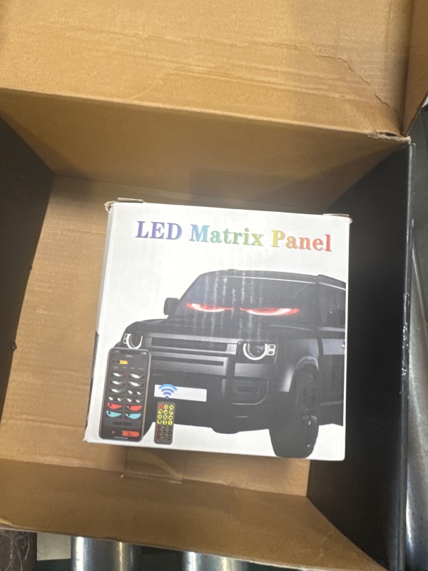 Photo 1 of 2pcs LED Eyes for Car Windshield, 13.7“x4” Devil Eyes Light for Windshield, Programmable Led Animated Eyes, Waterproof Flexible LED Matrix Panel with APP & Remote Control for Car/Truck/SUV