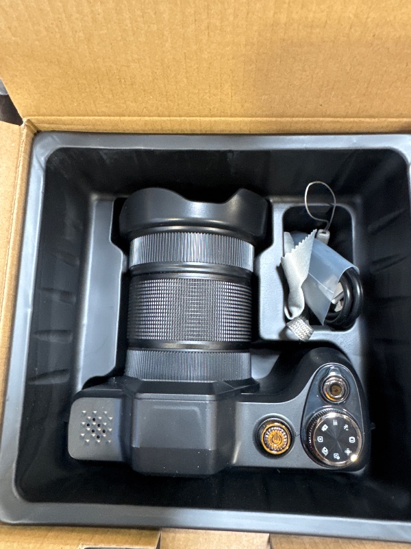 Photo 1 of 4K Digital Camera for Photography & Vlogging, 56MP Point and Shoot Digital Cameras with 180° Flip Screen, 16X Zoom Compact Travel Camera, Portable Cámara for Adults & Beginners with 32GB SD Card