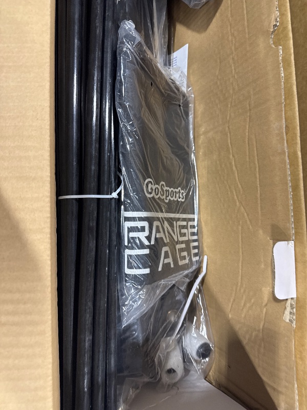 Photo 1 of GoSports Range Cage 10 ft x 8 ft Golf Net Cage – Indoor & Outdoor Golf Practice Net for Full Swing Training and Home Golf Simulator Setups
