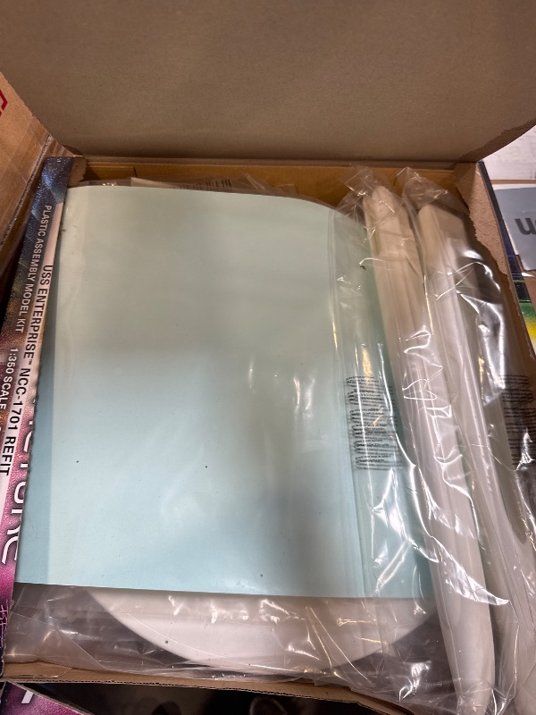 Photo 1 of Polar Lights Star Trek USS Enterprise Refit 1:350 Scale Model Kit – Highly Detailed Sci-Fi Collectible with Interior Docking Bay