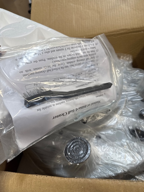 Photo 1 of Carivia Pool Ball Cleaner,110V Automatic Billiard Ball Cleaner,Pool Ball Cleaner Machine,Electronic Pool Balls Polishing for 16 Billiard and Snooker Balls