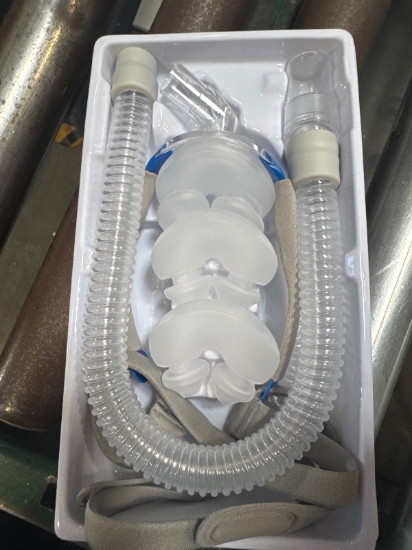 Photo 1 of CPAP Masks - Nasal Pillow Mask, CPAP Nose Mask with Headgear, Reusable Sleep Apnea Mask, Includes Small, Medium, Large Cushions