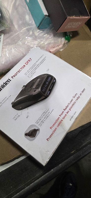 Photo 1 of Uniden DFR7 Super Long Range Wide Band Laser/Radar Detector, Built-in GPS w/Mute Memory, Voice Alerts, Red Light & Speed Camera Alerts, OLED Display, Black