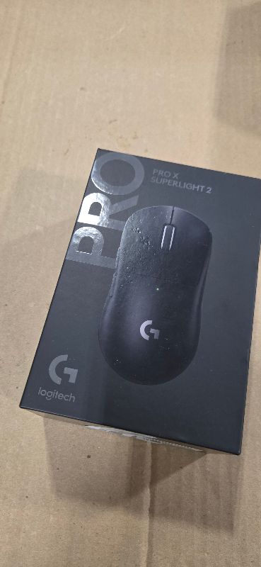 Photo 1 of Logitech G PRO X Superlight 2 Wireless Gaming Mouse, 60g Pro-Grade with 5 Programmable Buttons, 44k DPI Sensor, 8kHz Report Rate, USB-C Charging for PC/Mac - Black