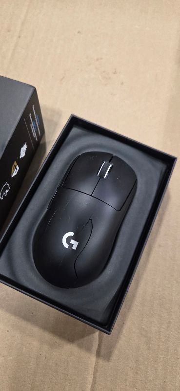 Photo 1 of Logitech G PRO X Superlight 2 Wireless Gaming Mouse, 60g Pro-Grade with 5 Programmable Buttons, 44k DPI Sensor, 8kHz Report Rate, USB-C Charging for PC/Mac - Black