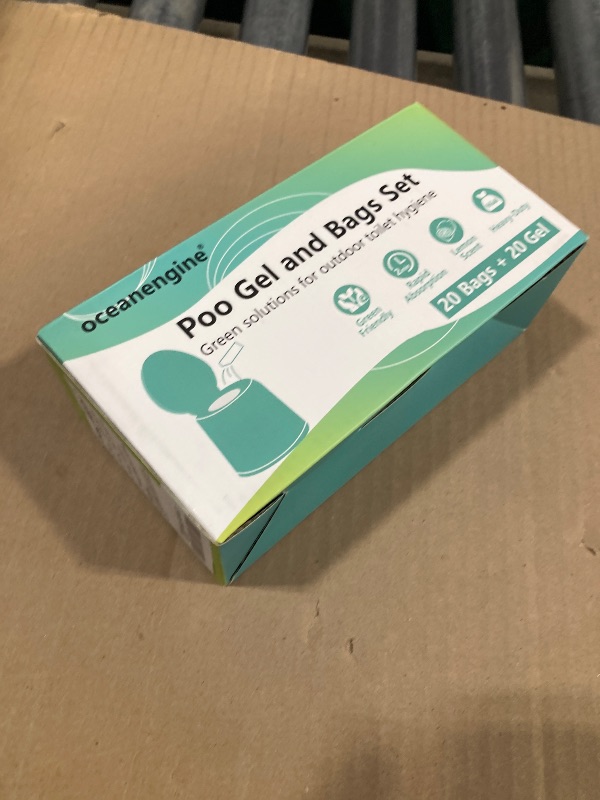 Photo 1 of 8 Gallon Camping Toilet Bag with Portable Absorbent Gel, Compostable Potty Bag for Camping Outdoor Hiking