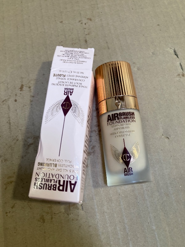 Photo 1 of Charlotte Tilbury Airbrush Flawless Matte Foundation - Full Coverage Liquid Makeup with a Natural-Matte Finish - Smoothes & Blurs Pores - Waterproof & Transfer Resistant - 4 Neutral