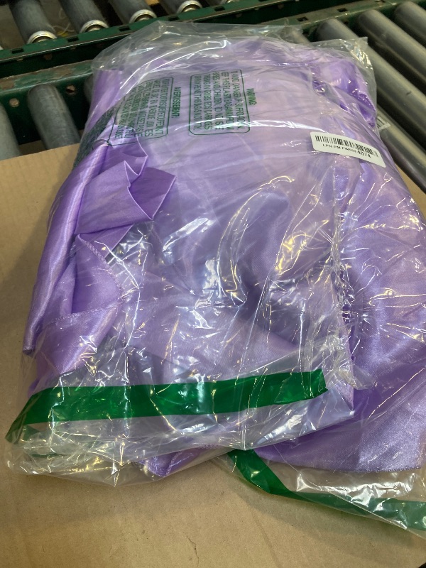 Photo 1 of 4 Packs Satin Rectangle Tablecloth 58 x 102 Inch, Stain and Wrinkle Resistant Washable Table Cover Smooth Fabric Bright Silk Tablecloth for Dining Table, Wedding Banquet Party Events (Purple)